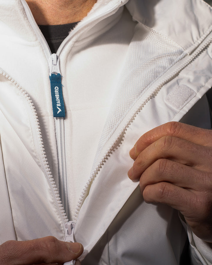 Night Vis X Back Jacket in White