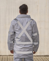 Night Vis X Back Jacket in White