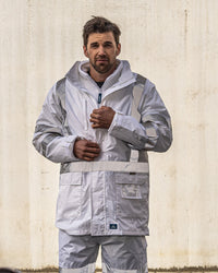 Night Vis X Back Jacket in White
