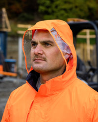 Hi-Vis Northern Jacket in Fluoro Orange & Navy