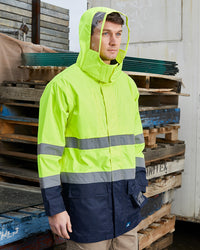 Hi-Vis Northern Jacket in Fluoro Yellow & Navy