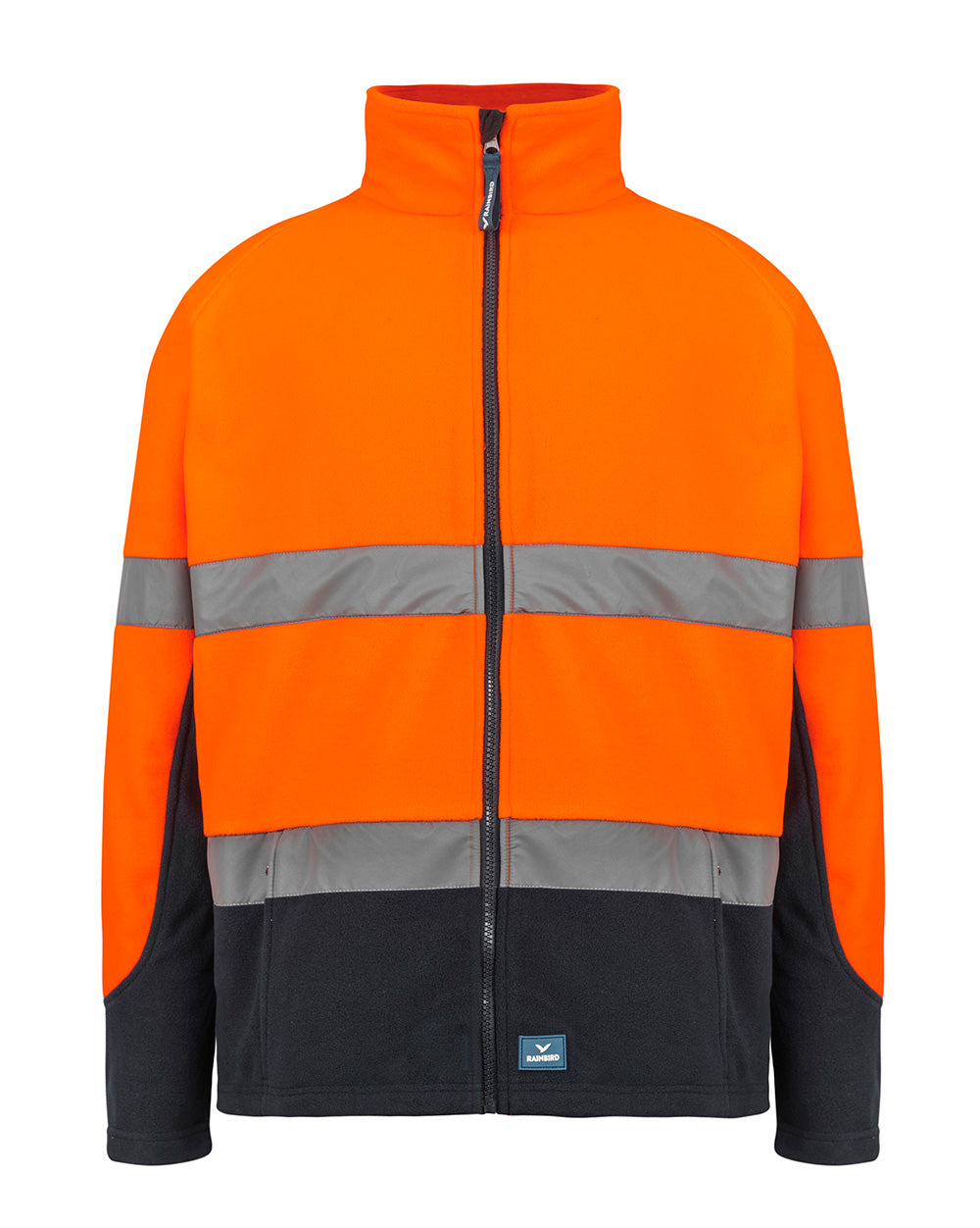 Navy Rafter Rafter Fleece Jacket in Fluoro Orange & Navy – Rainbird Workwear