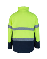 Rafter Fleece Jacket in Fluoro Yellow & Navy