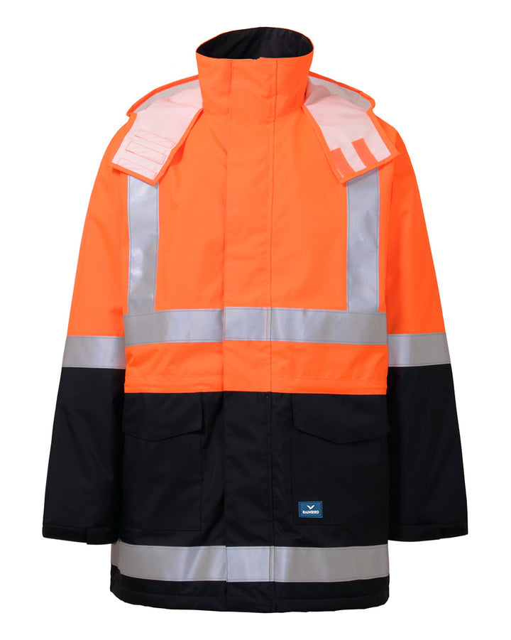 Hi-Vis Sentinel Jacket in Fluoro Orange & Navy