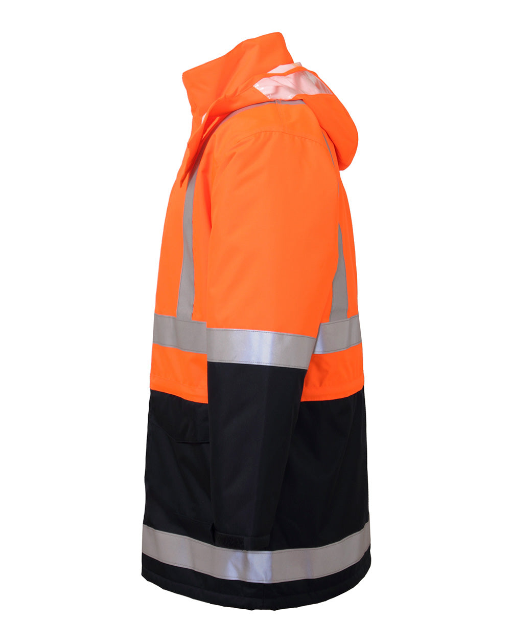 Sentinel Jacket in Fluoro Orange & Navy