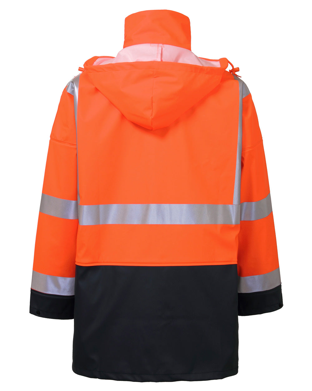 Shelter Jacket in Fluoro Orange & Navy