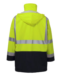 Hi-Vis Shelter Jacket in Fluoro Yellow & Navy