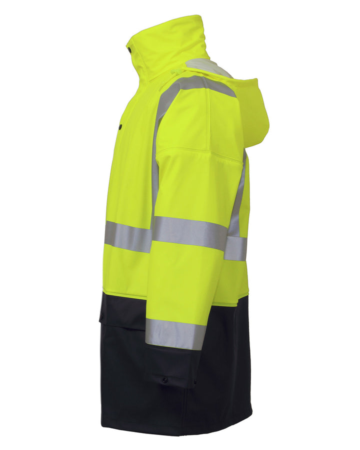 Hi-Vis Shelter Jacket in Fluoro Yellow & Navy