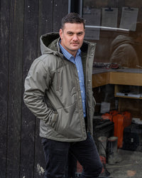 Jones Softshell Coat in Dusty Olive