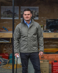 Jones Softshell Coat in Dusty Olive