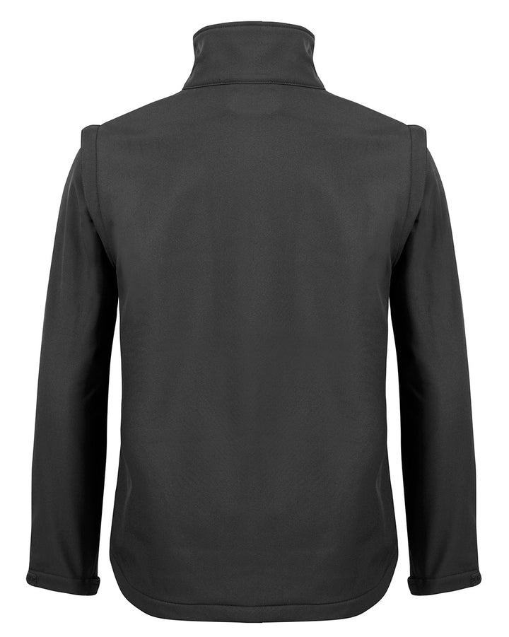 Solid Landy Softshell Jacket in Black