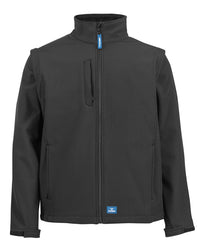 Solid Landy Softshell Jacket in Black