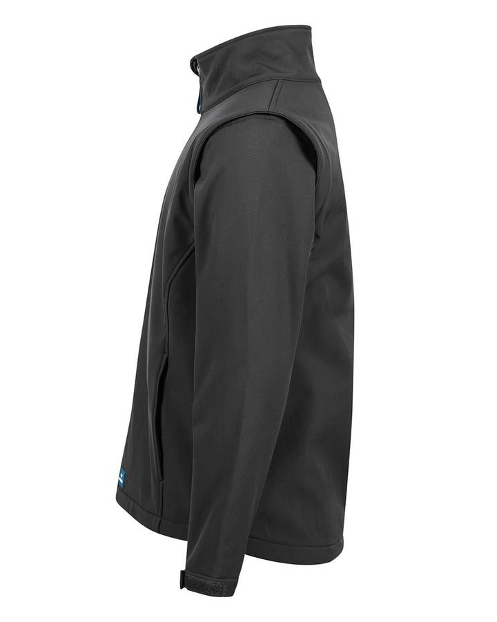 Solid Landy Softshell Jacket in Black