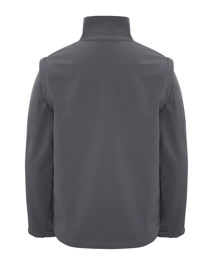 Solid Landy Softshell Jacket in Charcoal
