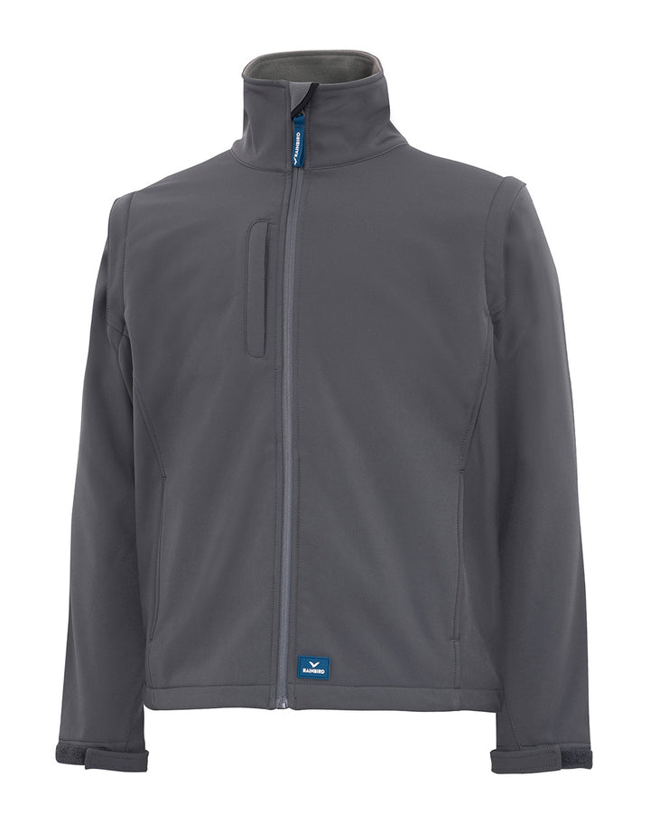 Solid Landy Softshell Jacket in Charcoal
