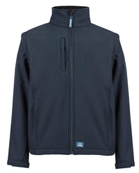 Solid Landy Softshell Jacket in Navy