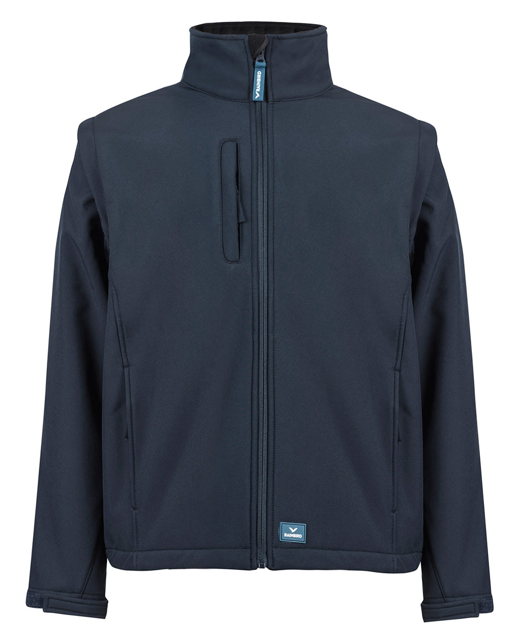 Solid Landy Softshell Jacket in Navy