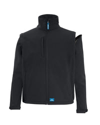 Solid Landy Softshell Jacket in Black