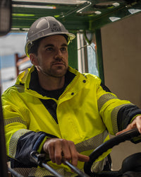 Hi-Vis Southern Parka in Fluoro Yellow & Navy