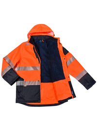 Hi-Vis Southern Parka in Fluoro Orange & Navy