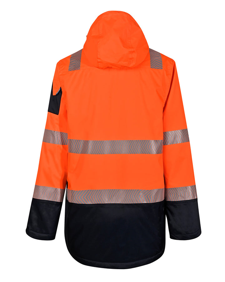 Hi-Vis Southern Parka in Fluoro Orange & Navy