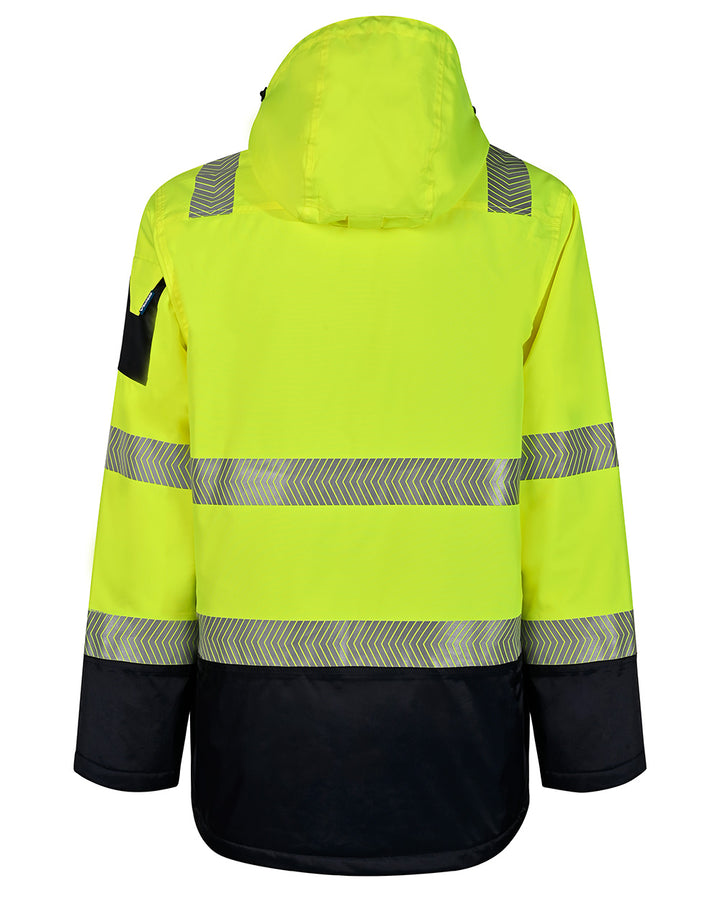 Hi-Vis Southern Parka in Fluoro Yellow & Navy