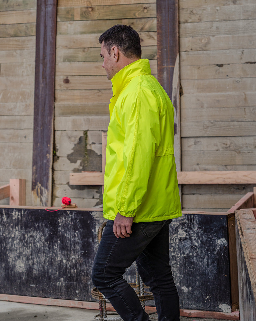 STOWaway Jacket in Fluoro Yellow