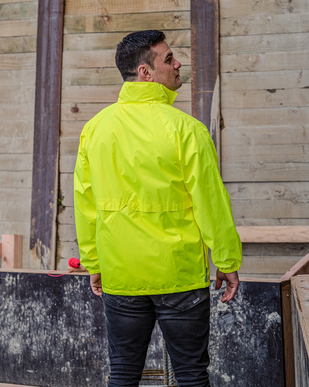 STOWaway Jacket in Fluoro Yellow