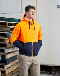Taylor Hoodie Fluoro Orange & Navy