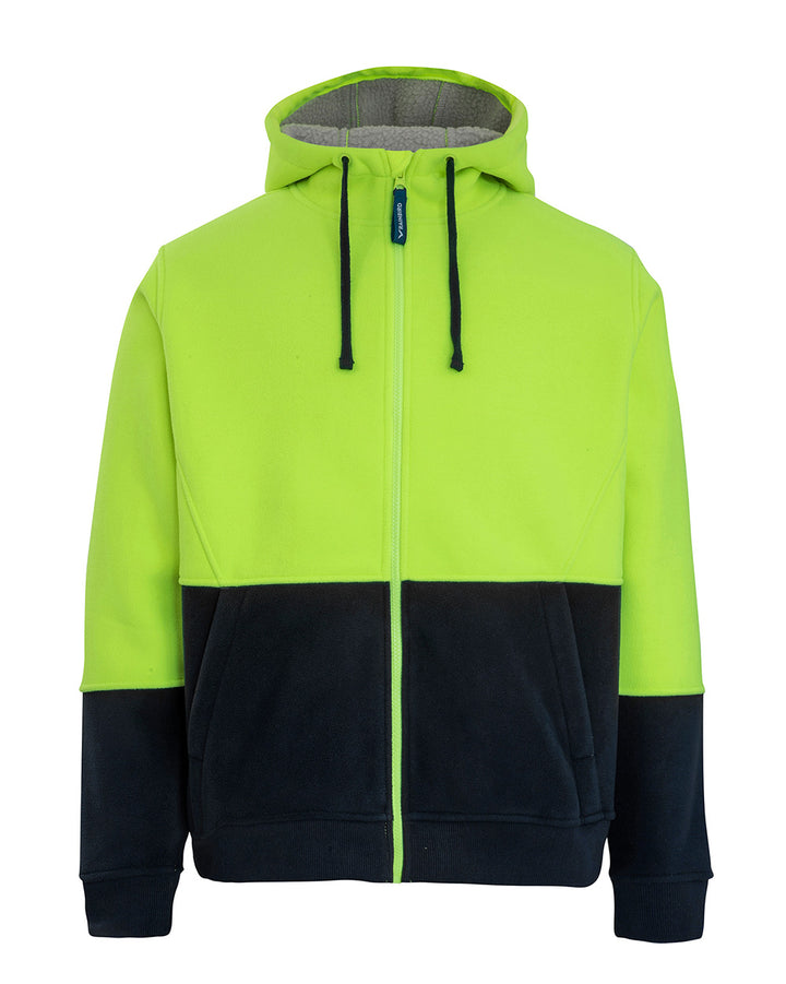 Taylor Hoodie in Fluoro Yellow & Navy