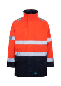 Ultimate Jacket in Fluoro Orange & Navy