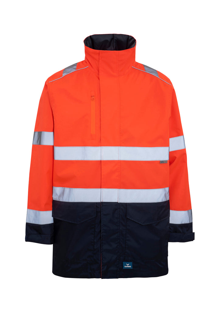 Ultimate Jacket in Fluoro Orange & Navy