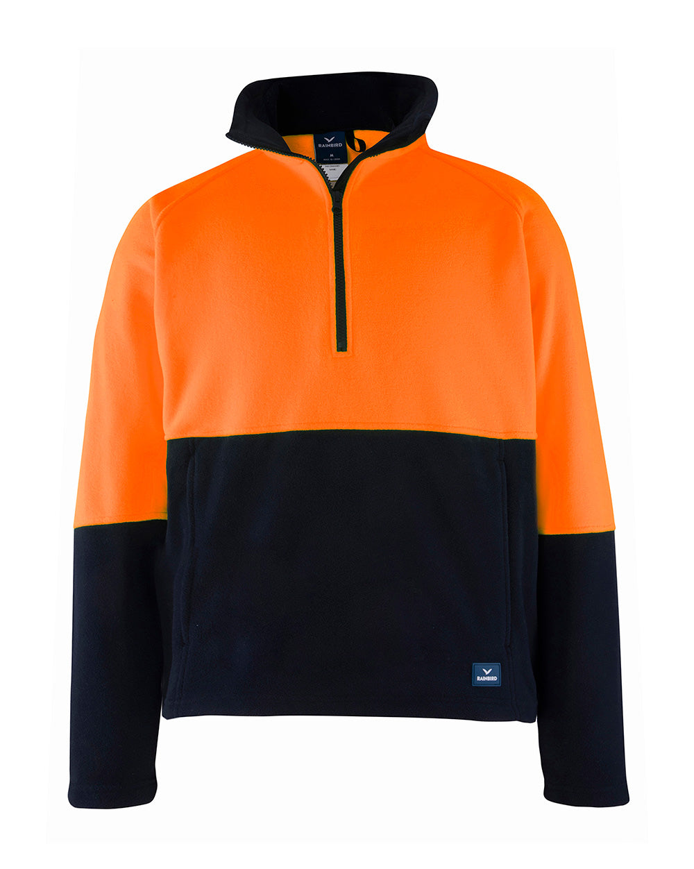 Woruga Pullover in Fluoro Orange & Navy