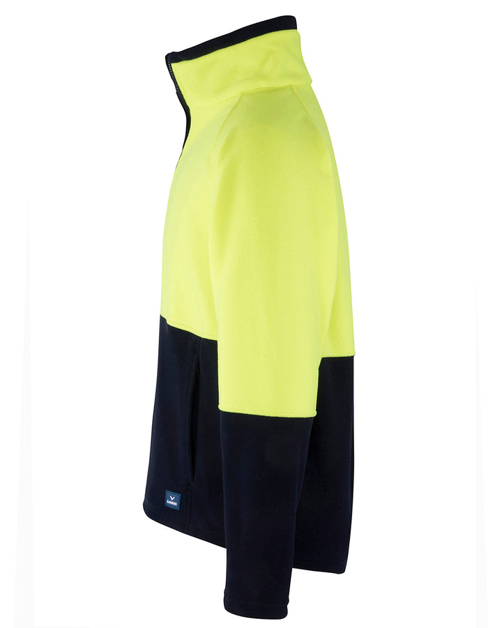 Woruga Pullover in Fluoro Yellow & Navy